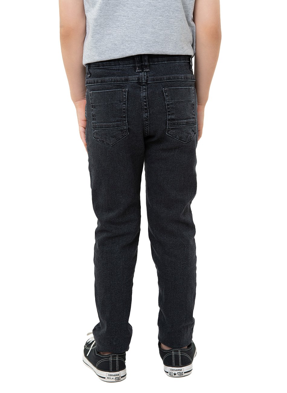 Calça Jeans Infantil Menino Trajadinhos Preto