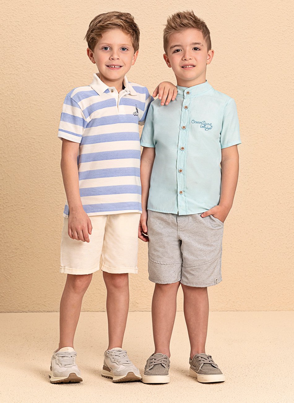 Camiseta Polo Bermuda Polo Sarja CONJUNTO CAMISETA POLO E BERMUDA