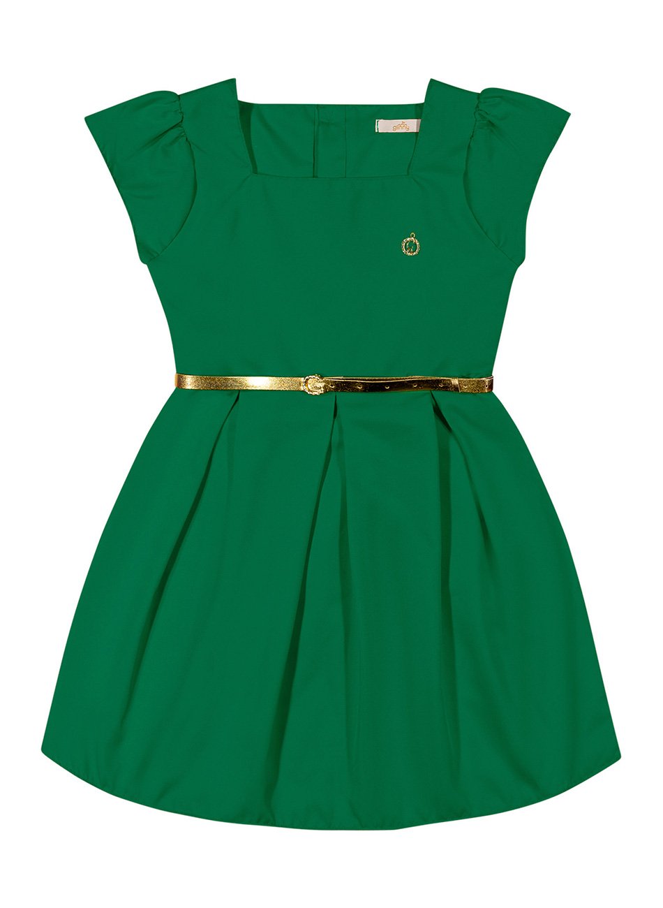 Vestido Natal Tecido Italia Infantil Menina Glinny