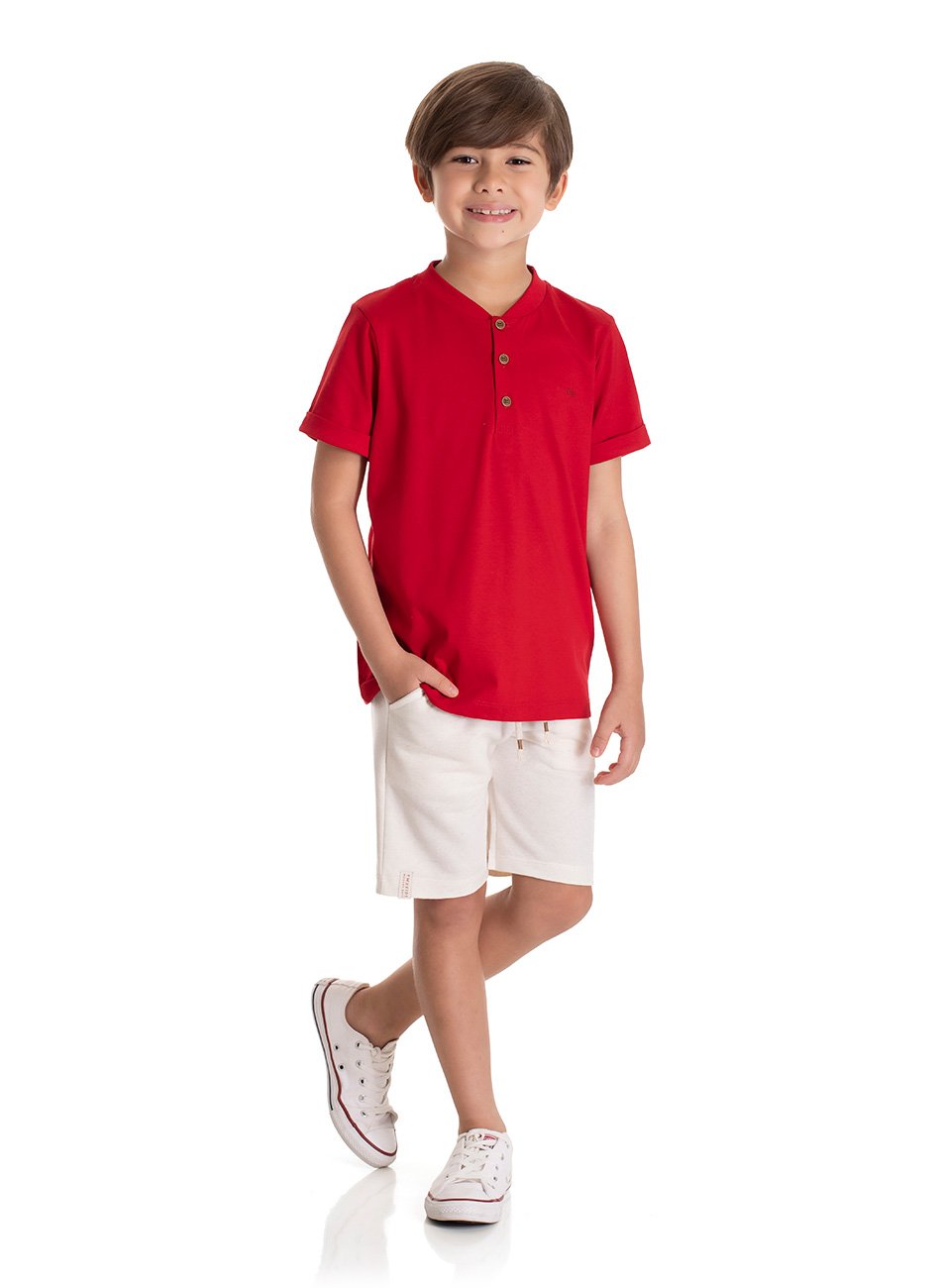 Vestido infantil em malha trabalhada verde