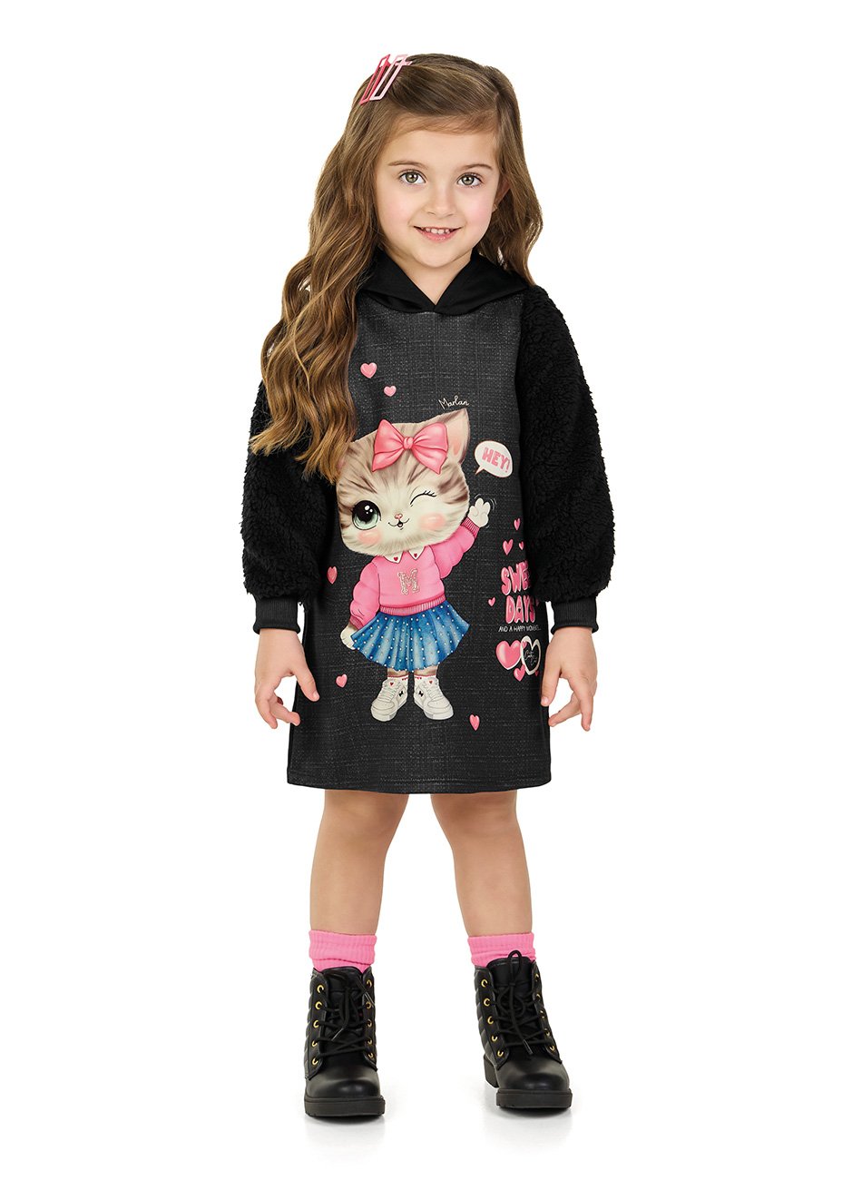 Vestido Kely Kety Viscolinho Infantil Menina
